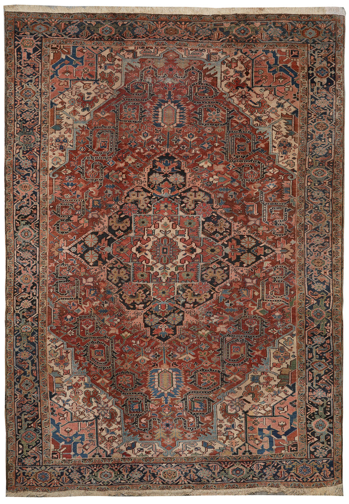 9.8 x 13  Hand-Knotted ANTIQUE Persian Ferahan Sarouk Rug