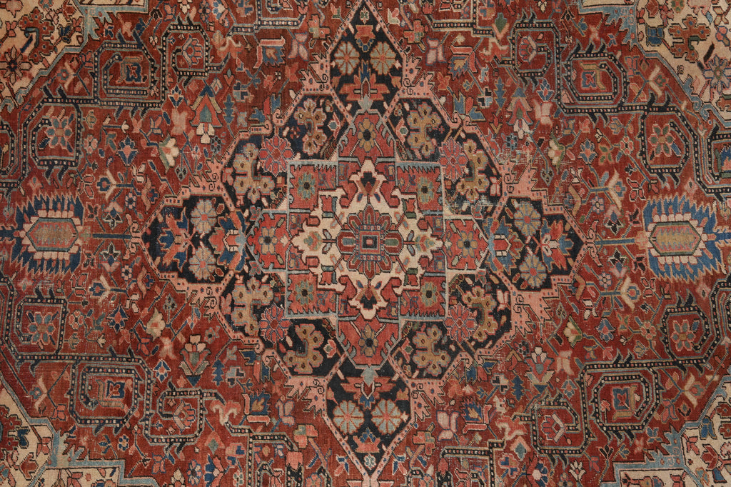 9.8 x 13 Hand-Knotted ANTIQUE Persian Ferahan Sarouk Rug #PIX-25747