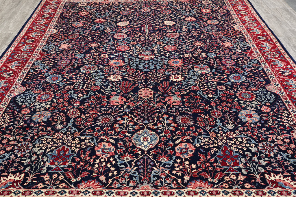 8.6 x 11.6 New Handmade Quality Rug Midnight Blue #PIX-13904