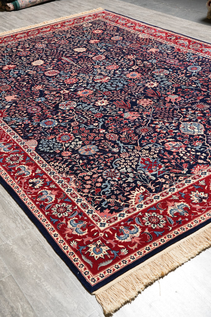 8.6 x 11.6 New Handmade Quality Rug Midnight Blue #PIX-13904