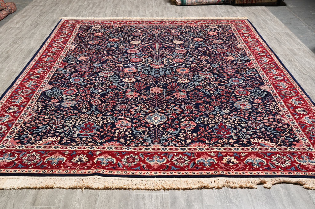 8.6 x 11.6 New Handmade Quality Rug Midnight Blue #PIX-13904