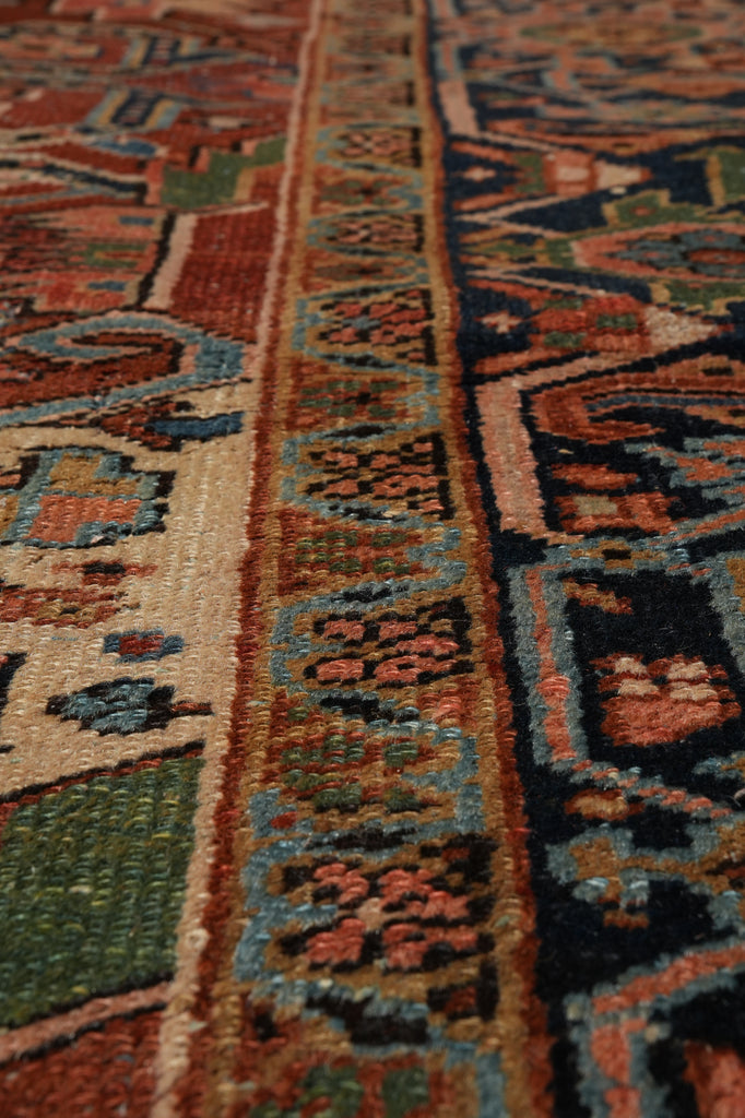 9.8 x 13 Hand-Knotted ANTIQUE Persian Ferahan Sarouk Rug #PIX-25747