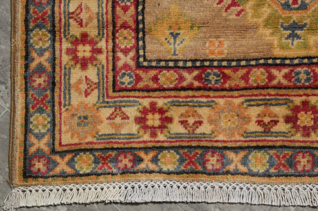 2.9 x 10 Feet Kazak Runner Warm Wool Handmade #F-3265
