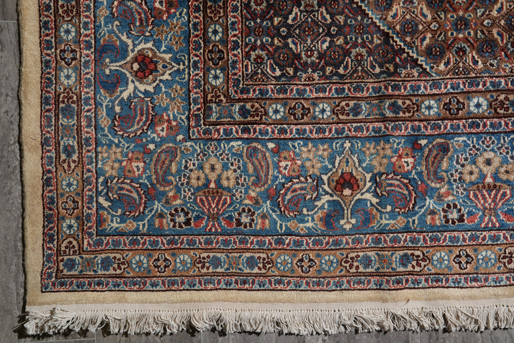 9.5 x 12.8 Persian Birjand Rug 1970's #F-4084