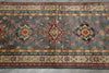 Load image into Gallery viewer, 2.8 x 9. 1 0 Feet Runner Kazak Wool Handmade Slate Gray Blue #F-3263