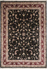 Load image into Gallery viewer, 8.9 x 12.3 Fancy Handmade Wool and Silk Elegant Rug Black #PIX-3184