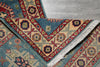 Load image into Gallery viewer, 2.2 x 6. 7 Feet Short Kazak Runner Afghanistan Wool Turquoises Blue #F-3272
