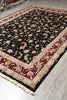 Load image into Gallery viewer, 8.9 x 12.3 Fancy Handmade Wool and Silk Elegant Rug Black #PIX-3184