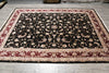 Load image into Gallery viewer, 8.9 x 12.3 Fancy Handmade Wool and Silk Elegant Rug Black #PIX-3184