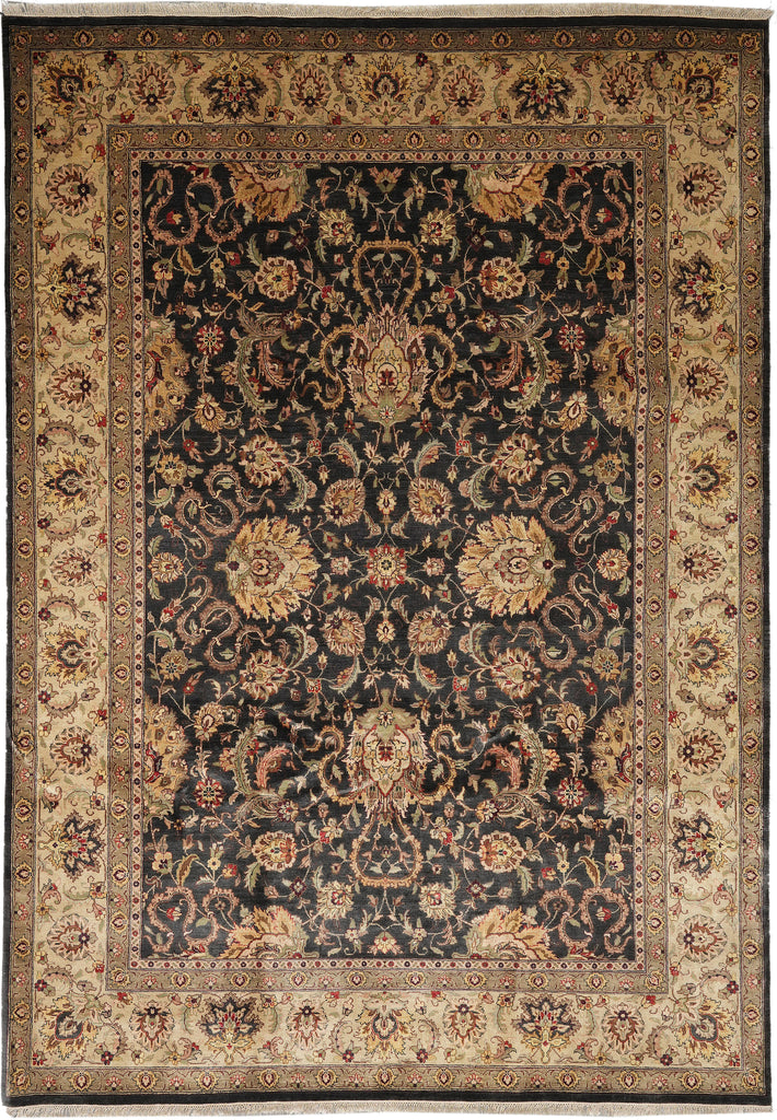 9 x 12 Jaipur Handmade Rug Black Gold #PIX-5503