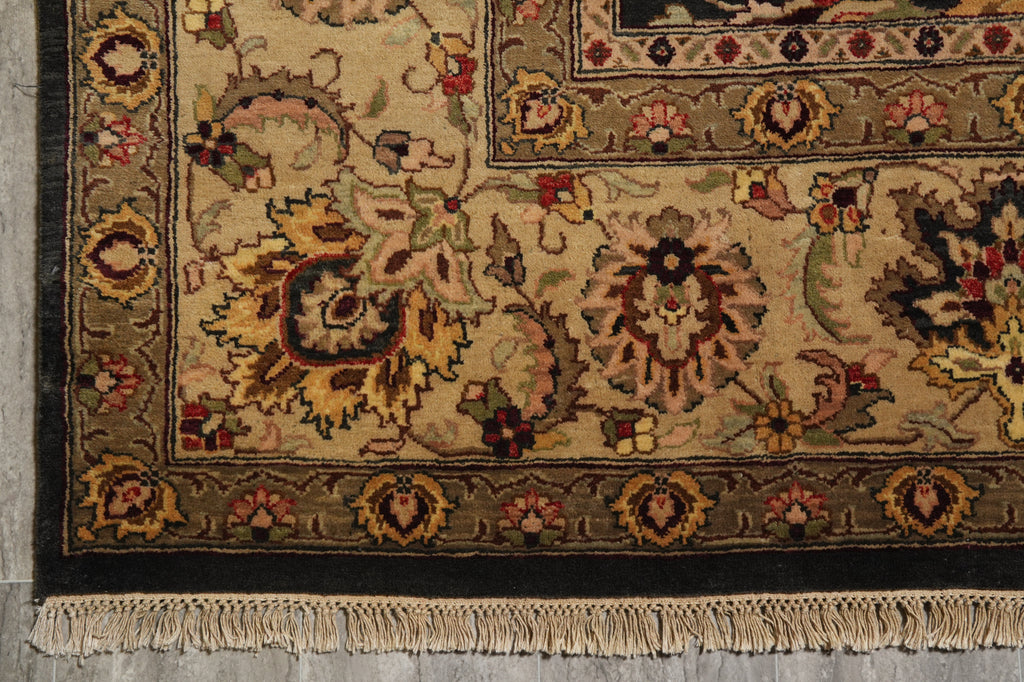 9 x 12 Jaipur Handmade Rug Black Gold #PIX-5503