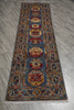 Load image into Gallery viewer, 2.10 x 9. 10 Feet Afghan Kazak Runner Blue #F-3269