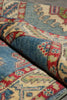 Load image into Gallery viewer, 2 x 6 Feet Short Runner Blue Wool Kazak #F-3266
