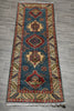 Load image into Gallery viewer, 2 x 6 Feet Short Runner Blue Wool Kazak #F-3266