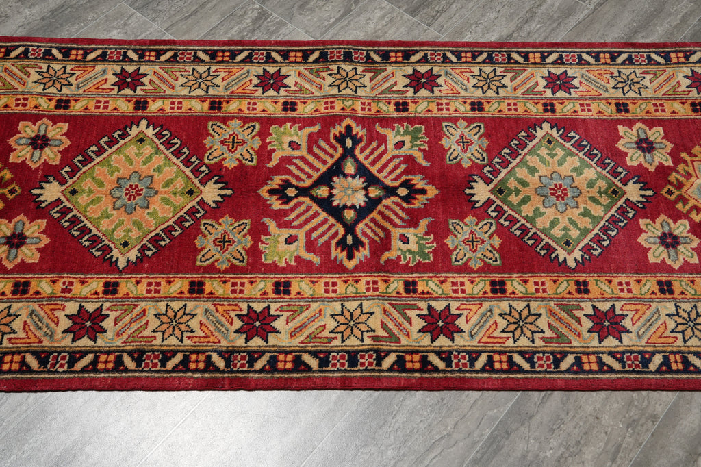 2.9 x 9. 10 Feet Kazak Rug Beautiful Runner #F-3276