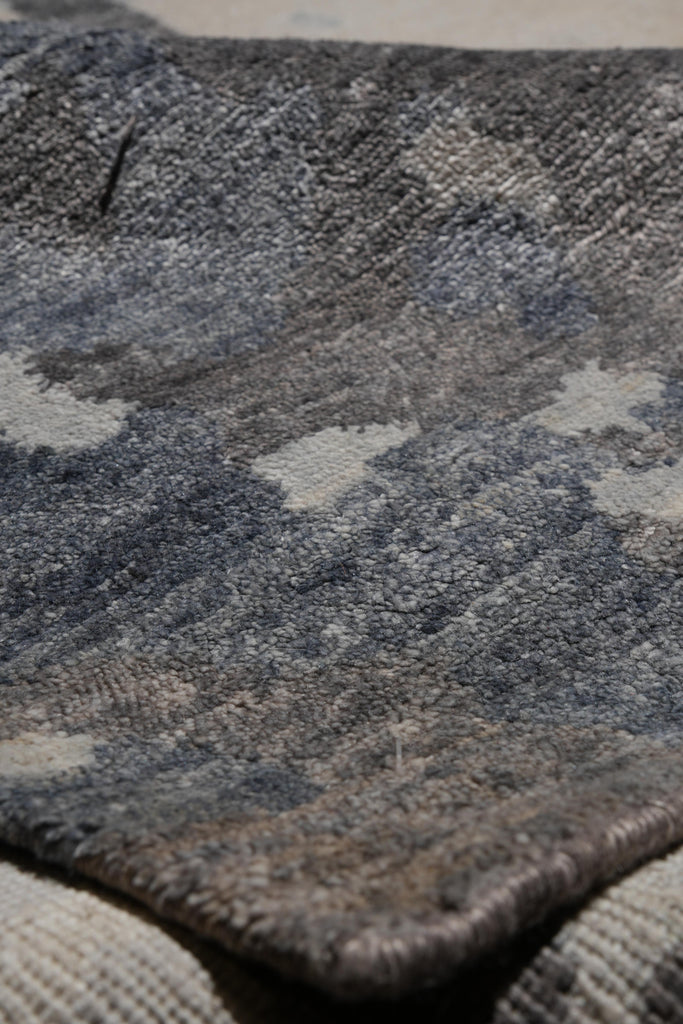 9 x 12 Quality Wool and Silk New Handmade Modern Rug Slate Blue Gray #F-4086