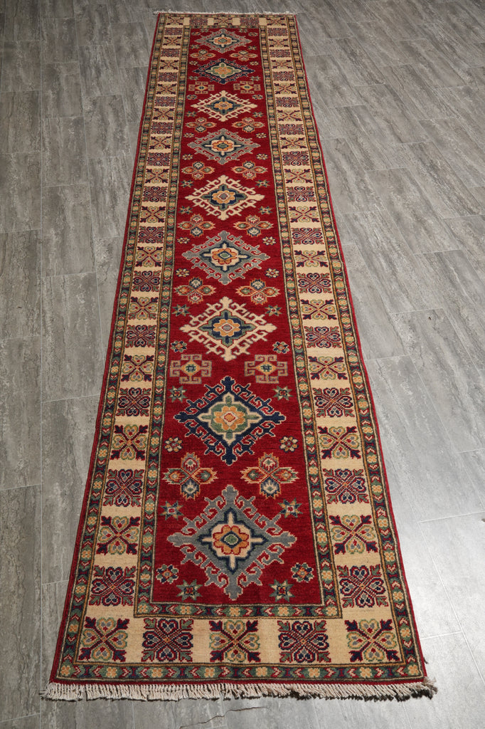 3 x 13' Feet Runner Afghan Kazak Wool #F-3274