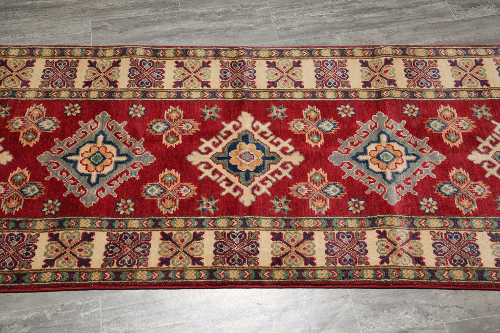3 x 13' Feet Runner Afghan Kazak Wool #F-3274