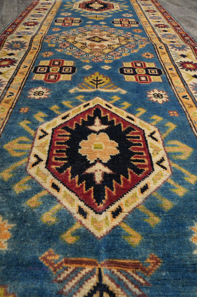 2.9 x 9. 10 Feet Kazak Runner Afghan Wool #F-3270