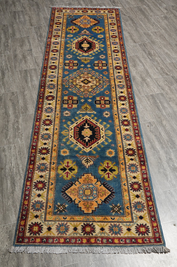 2.9 x 9. 10 Feet Kazak Runner Afghan Wool #F-3270