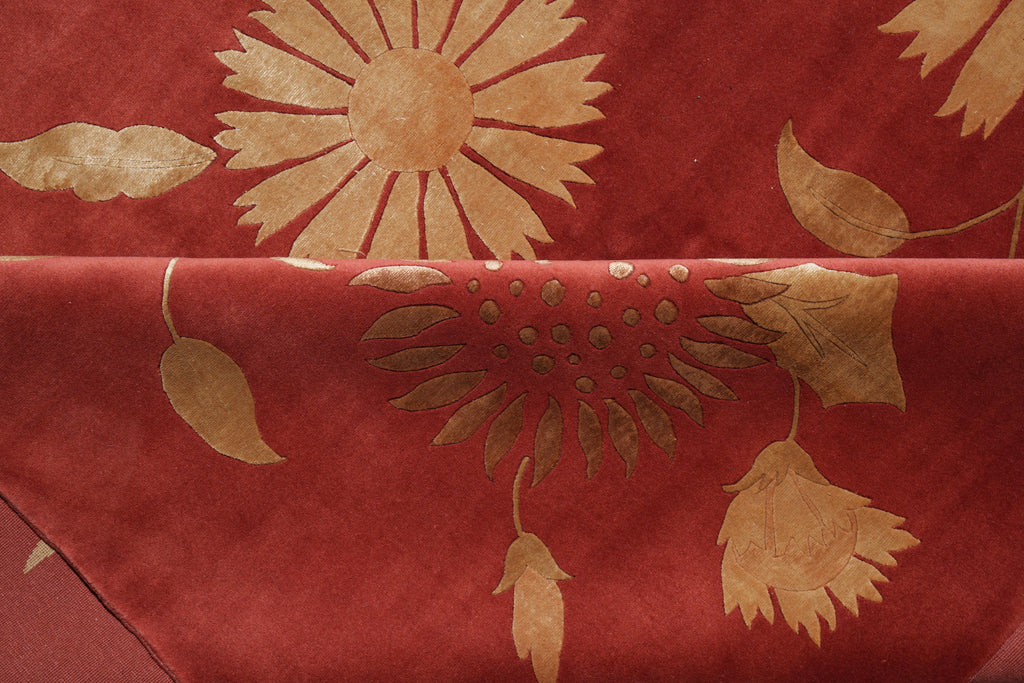 8 x 12 High Quality Wool and Silk Handmade Rug MODERN CARPET #F-4088