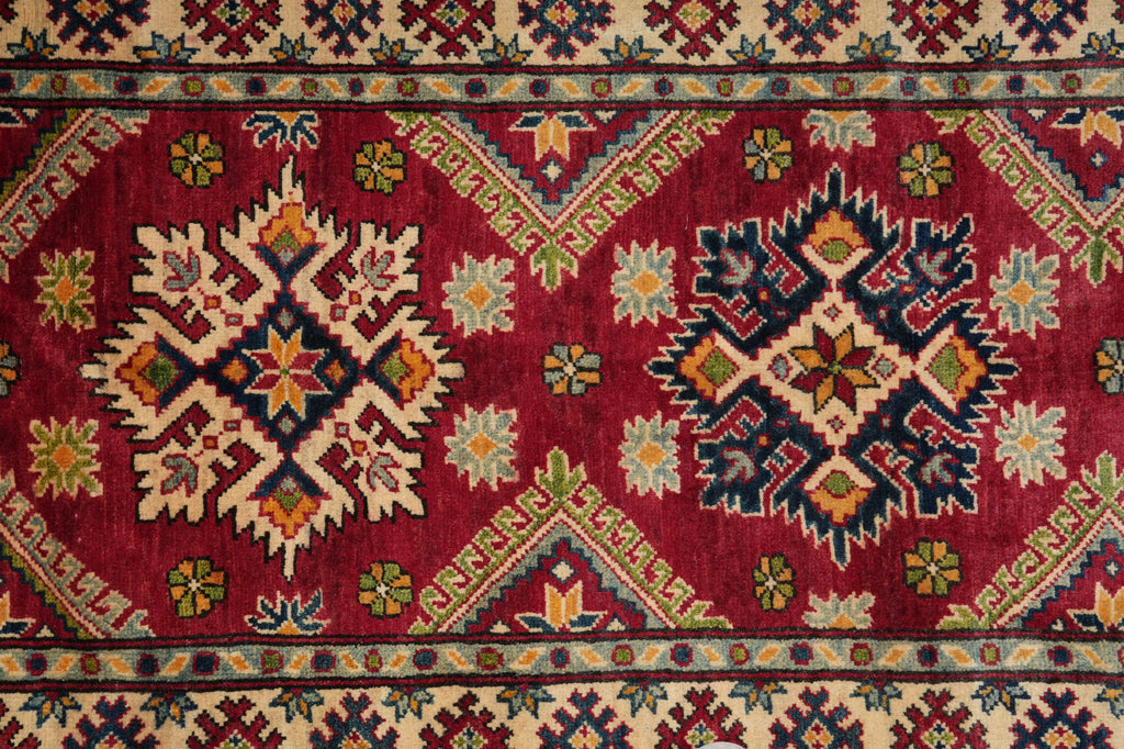 2.9 x 9.10 Feet Runner Wool Kazak Handmade Afghanistan #F-3281