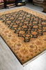 Load image into Gallery viewer, 8.10 x 12.9 Quality Handmade Jaipur Rug Black Gold #F-4415