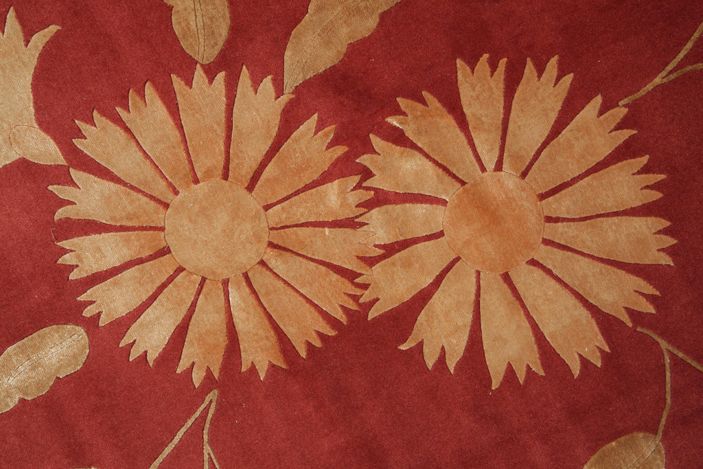 8 x 12 High Quality Wool and Silk Handmade Rug MODERN CARPET #F-4088