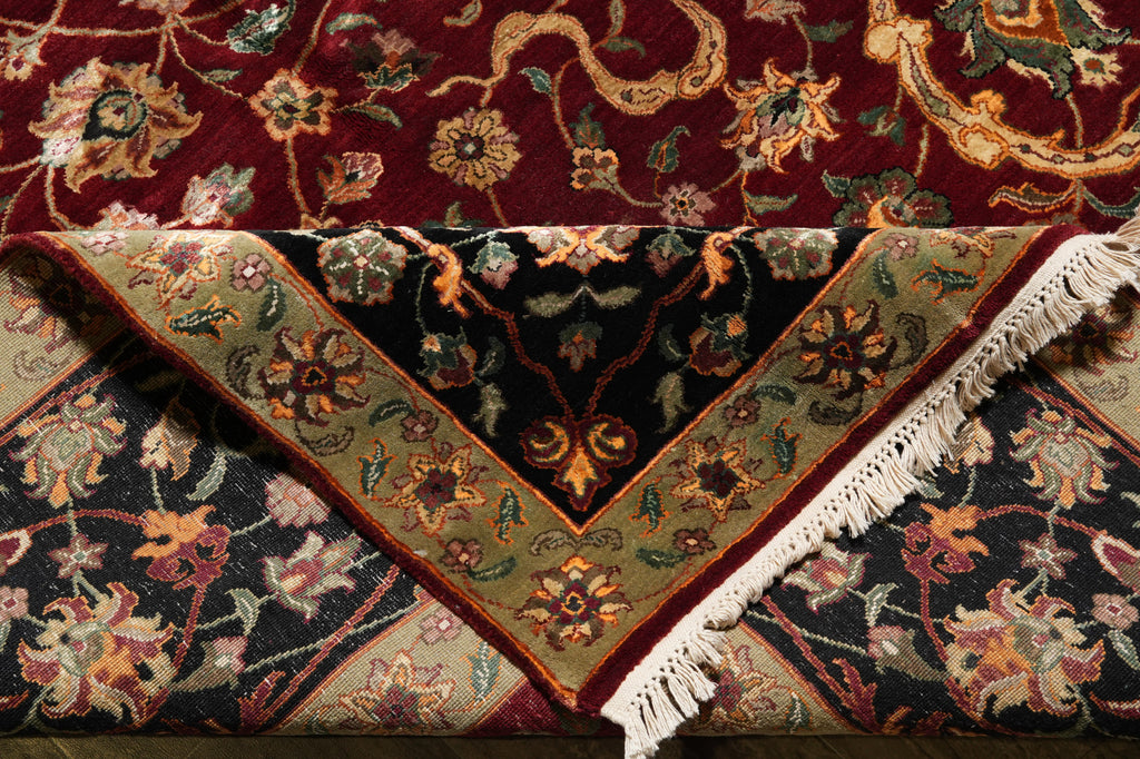 9.1 x 12.2 Fine Quality Wool and Silk Hanmade Jaipur Rug #PIX-805-16