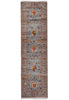 Load image into Gallery viewer, 2.7 x 9 10 Feet Runner Aqua Blue Wool Kazak Rug #F-3275