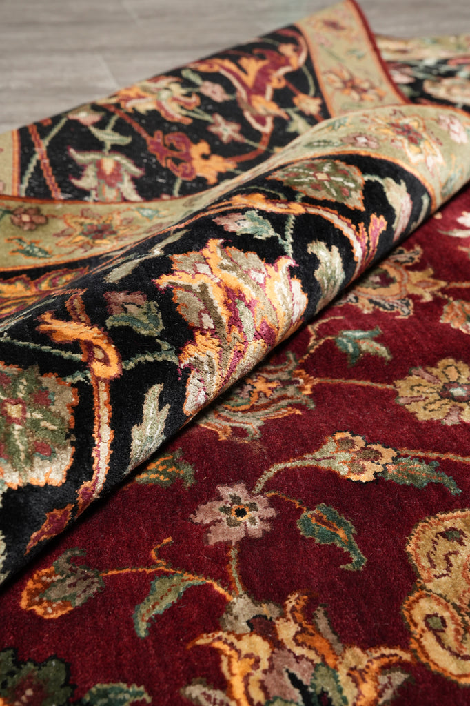 9.1 x 12.2 Fine Quality Wool and Silk Hanmade Jaipur Rug #PIX-805-16