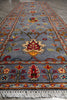 Load image into Gallery viewer, 2.7 x 9 10 Feet Runner Aqua Blue Wool Kazak Rug #F-3275