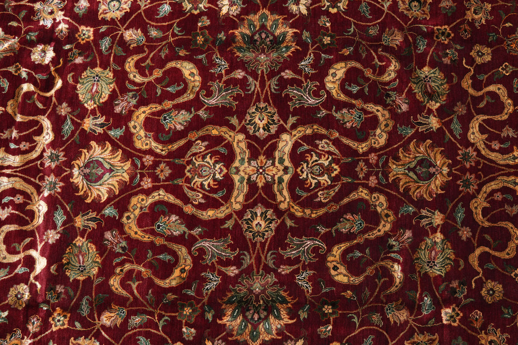 9.1 x 12.2 Fine Quality Wool and Silk Hanmade Jaipur Rug #PIX-805-16