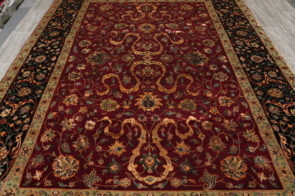 9.1 x 12.2 Fine Quality Wool and Silk Hanmade Jaipur Rug #PIX-805-16