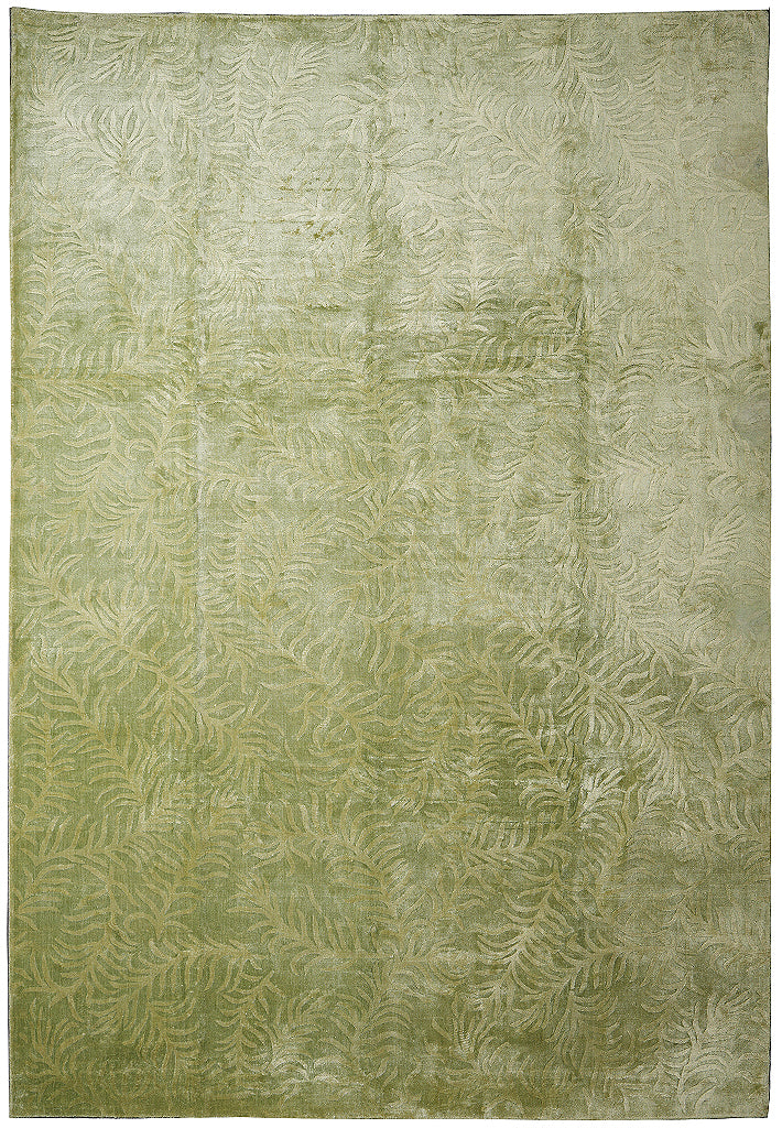 9.0 x 12 Bamboo Silk Handmade Contemporary Rug #F-4089