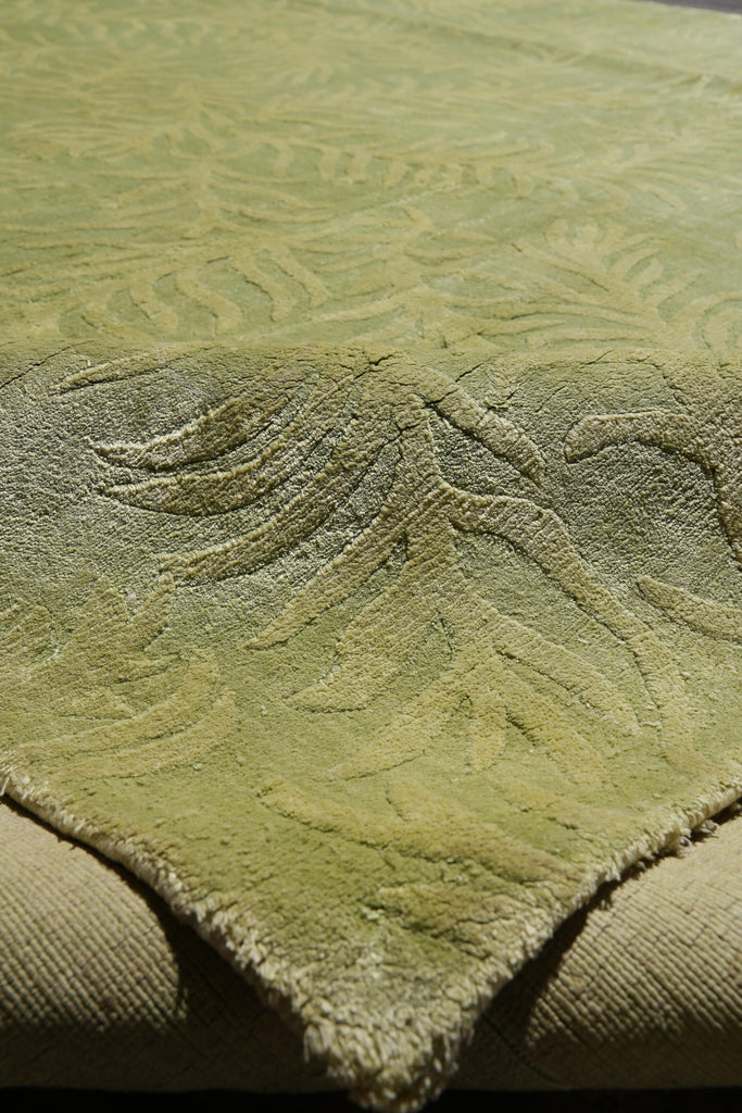 9.0 x 12 Bamboo Silk Handmade Contemporary Rug #F-4089