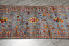 Load image into Gallery viewer, 2.7 x 9 10 Feet Runner Aqua Blue Wool Kazak Rug #F-3275