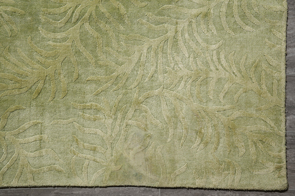 9.0 x 12 Bamboo Silk Handmade Contemporary Rug #F-4089