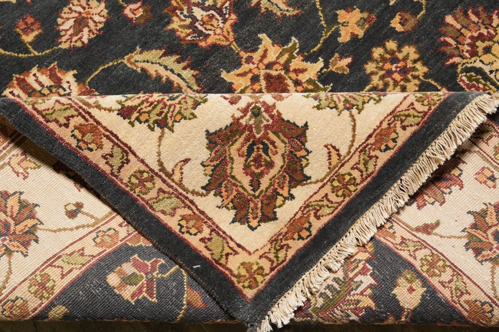 5.7 x 7.10 New Handmade Jaipur Rug Charcoal #F-4416