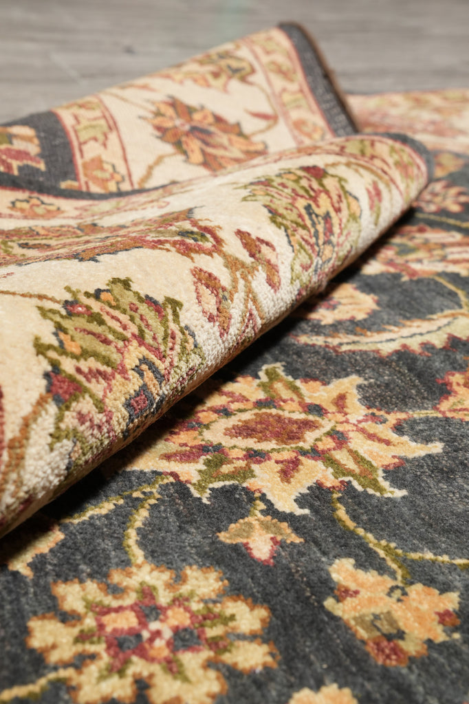 5.7 x 7.10 New Handmade Jaipur Rug Charcoal #F-4416