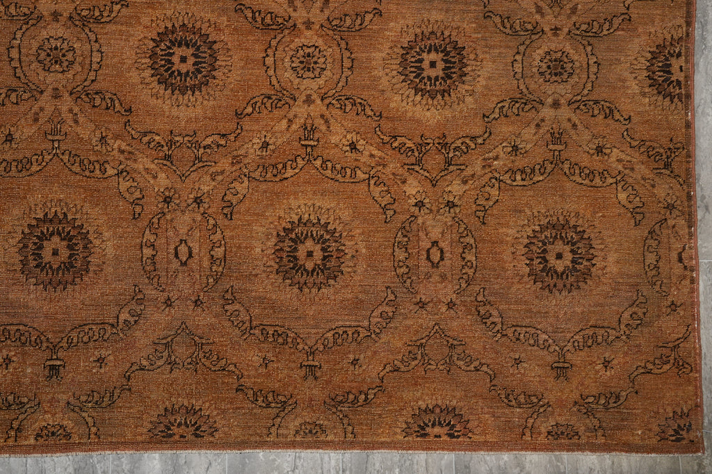 6 x 9 Transitional Modern Hand-knotted Chobi Rug #PIX-12490