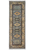 Load image into Gallery viewer, 2 x 6 Feet Short Runner Gray Wool Kazak #F-3290