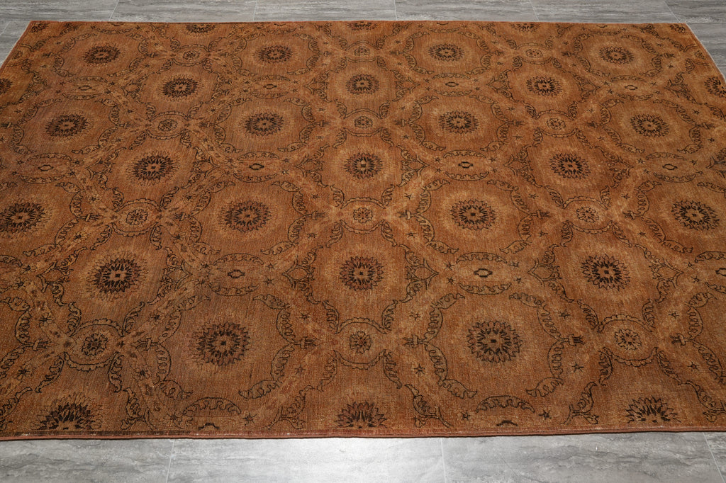 6 x 9 Transitional Modern Hand-knotted Chobi Rug #PIX-12490