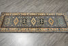 Load image into Gallery viewer, 2 x 6 Feet Short Runner Gray Wool Kazak #F-3290
