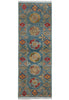 Load image into Gallery viewer, 2 x 6' Feet Short Kazak Runner Aqua Blue Green #F-3289