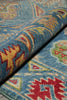 Load image into Gallery viewer, 2 x 6' Feet Short Kazak Runner Aqua Blue Green #F-3289