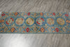 Load image into Gallery viewer, 2 x 6' Feet Short Kazak Runner Aqua Blue Green #F-3289