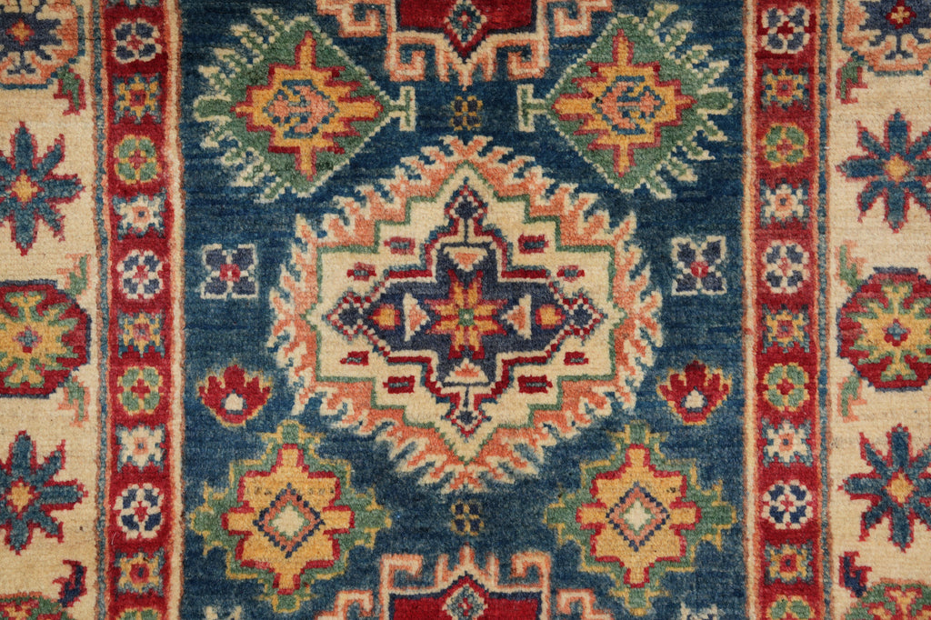 2.8 x 10' Feet Runner Handmade Afghanistan Lazak Wool Blue #F-3279