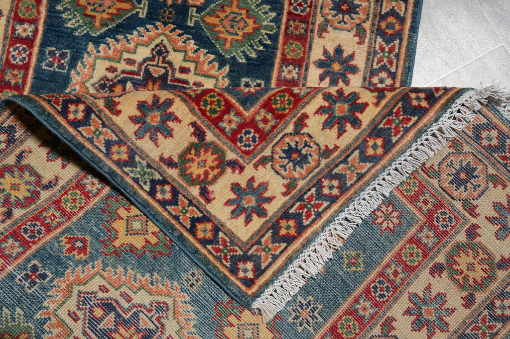 2.8 x 10' Feet Runner Handmade Afghanistan Lazak Wool Blue #F-3279