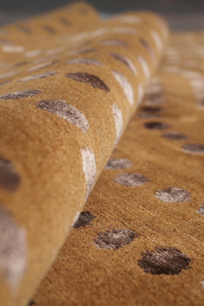 8 x 10 Contemporary Handmade Wool and Silk Rug #F-4090B